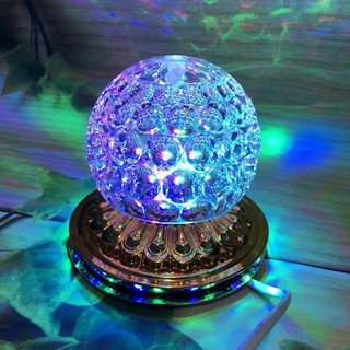 D9 đèn led quả cầu 7 màu xoay 360 độ pvn9251