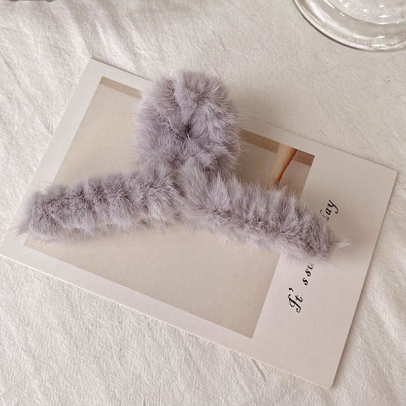 Kẹp Tóc Đuôi Ngựa Bằng Lông Nhung Nhiều Màu Sắc Phong Cách Vintage Ngọt Ngào Dành Cho Nữ