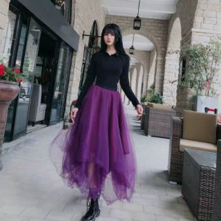 Váy tím ruốc QCCC