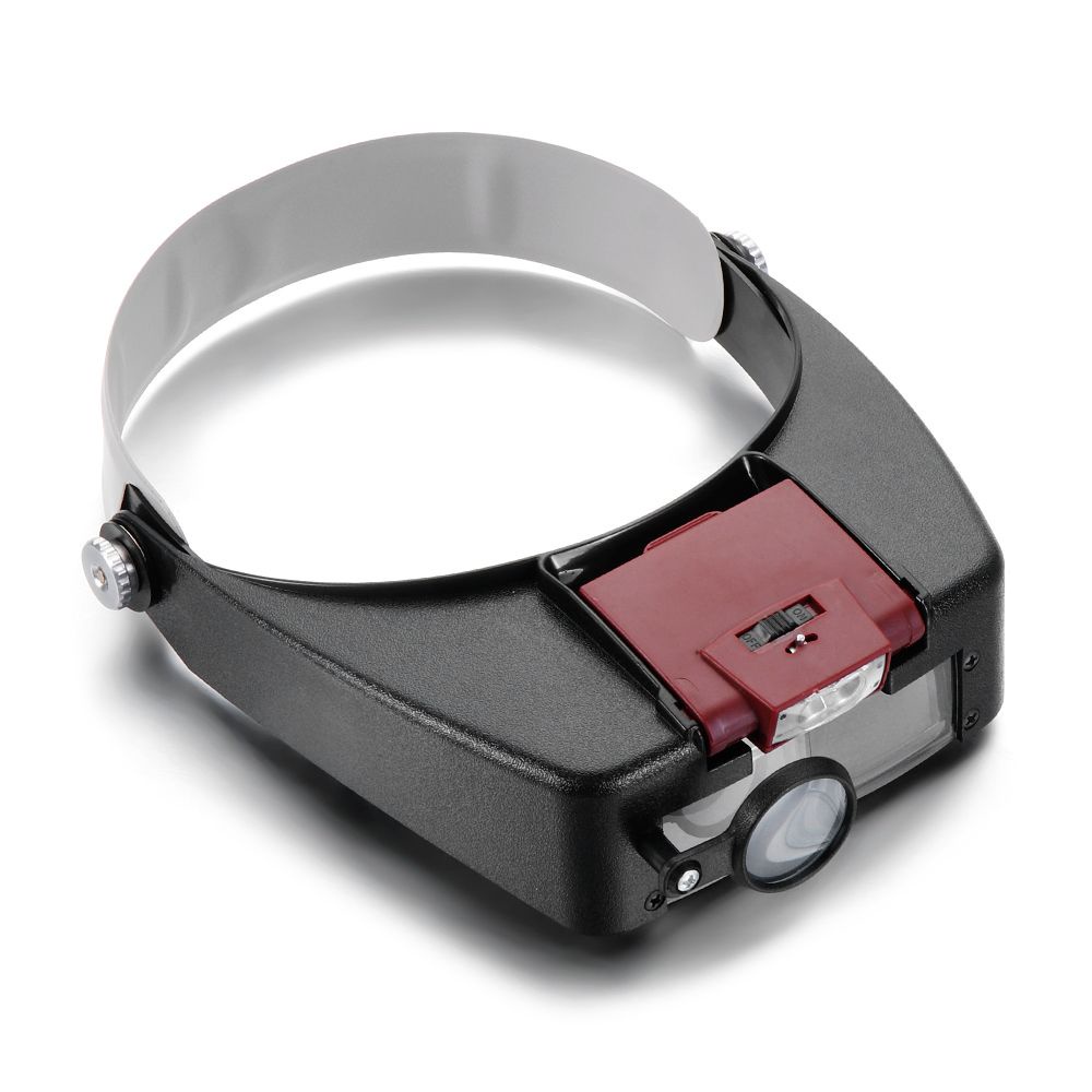 Kính Lúp Đeo Đầu Có Đèn LED Dùng Sửa Chữa Trang Sức Tiện Dụng