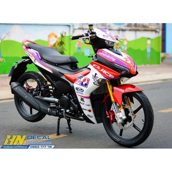Tem Trùm Exciter 155 Đỏ Tím Trắng RCB