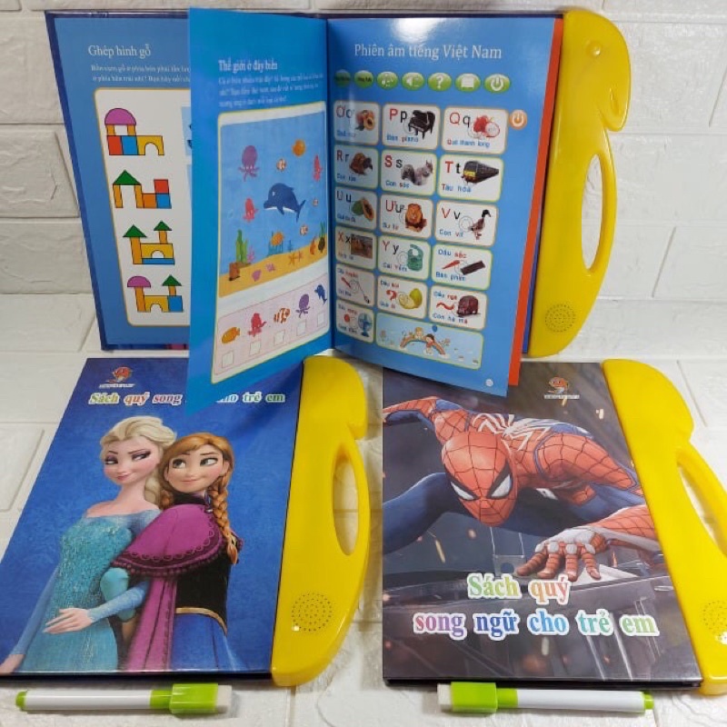 Sách song ngữ Anh _ Việt, sách song ngữ điện tự cho bé