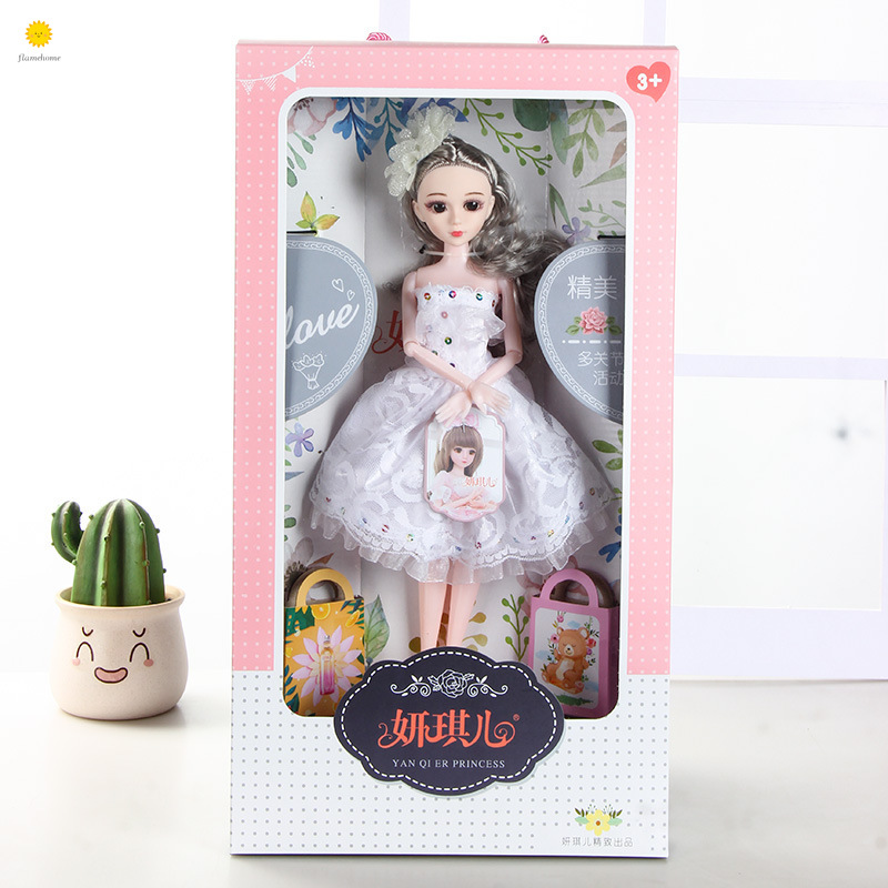 Búp Bê Công Chúa Barbie Mặc Đầm Dễ Thương Có Thể Chuyển Động 35cm 11 Khớp Cử Động