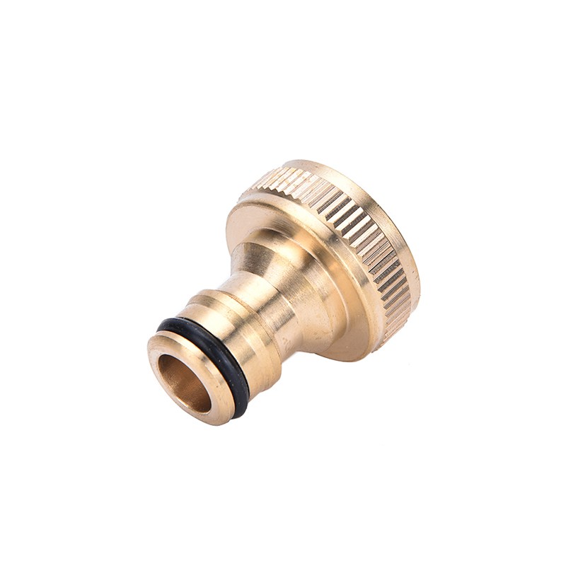 Bộ 2 Đầu Nối Ống Nước Tưới Vườn Bằng Đồng Thau 3 / 4 &quot;