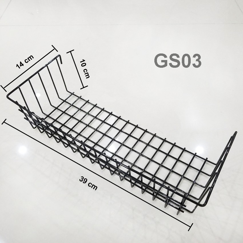 Giỏ Treo, Giỏ Cài Đại, Móc Cài Khung Lưới Sắt, Thanh Để Đồ