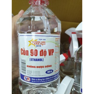 Thùng 20 chai Cồn 90 Độ Vĩnh Phúc (Chai/500ml) (Vòi Xịt)