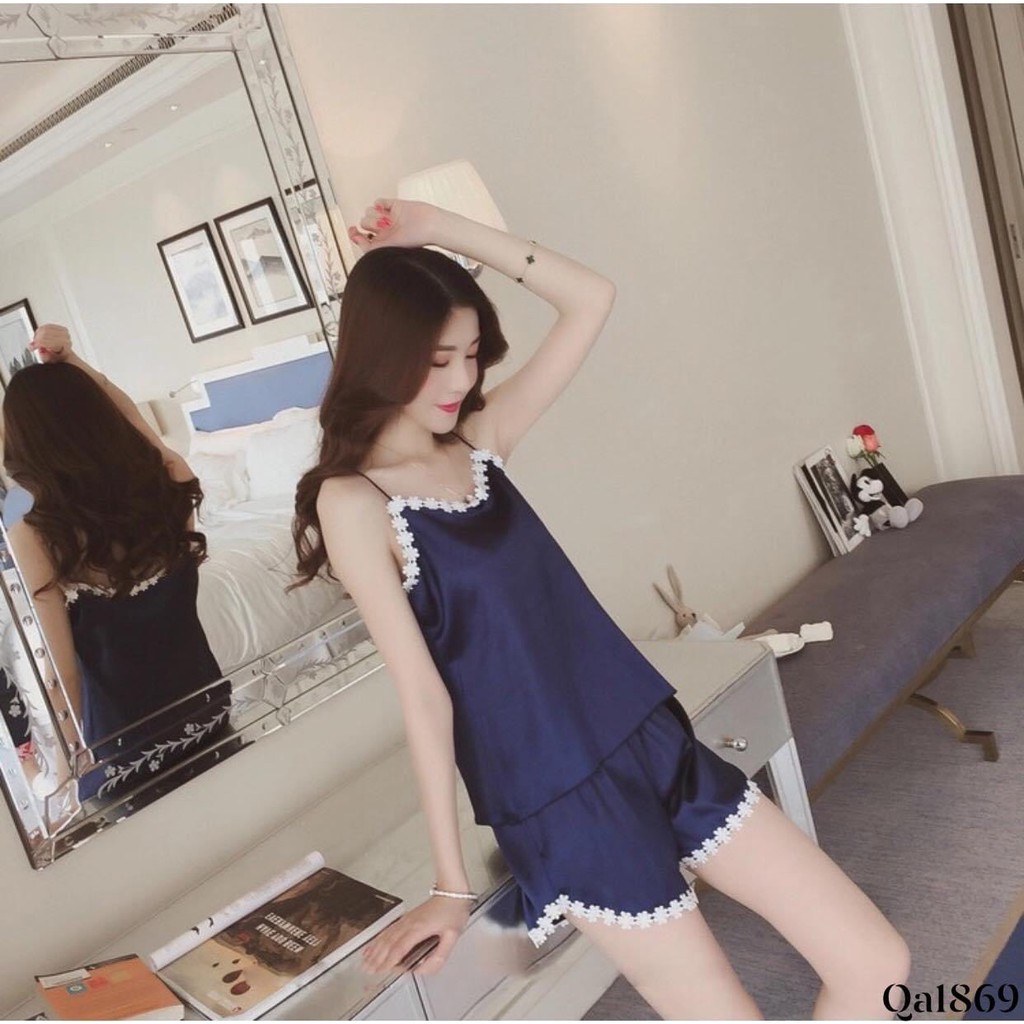 [Mã WASKT410K giảm 10K đơn 50K] BỘ LỤA 2 DÂY VIỀN HOA | BigBuy360 - bigbuy360.vn