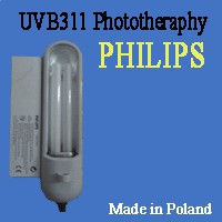 Đèn Philip UVB 311 Nm chữa bạch biến, vảy nến, viêm da cơ địa
