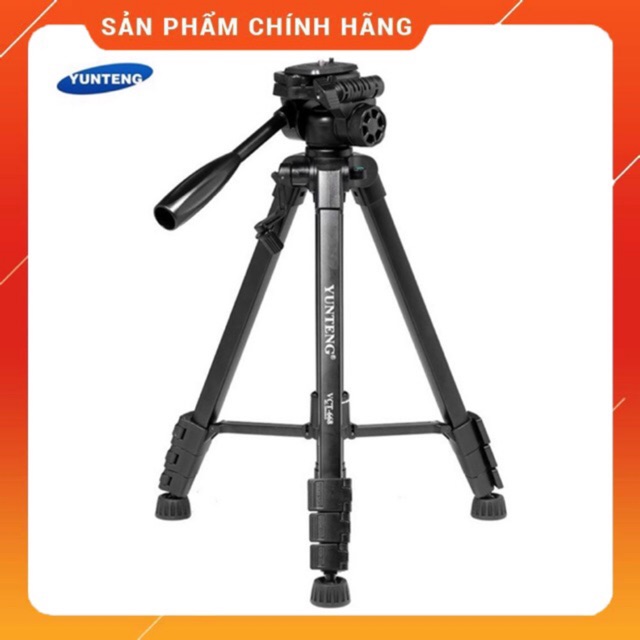 Chân Máy Ảnh 🍀 Tripod YUNTENG VCT-668 cho DSLR, máy quay, điện thoại