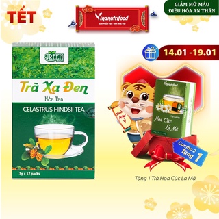 Trà xạ đen Vinanutrifood T05, giúp thanh nhiệt cơ thể, giải độc gan, tăng cường sức đề kháng và miễn dịch (3g x 12 gói)