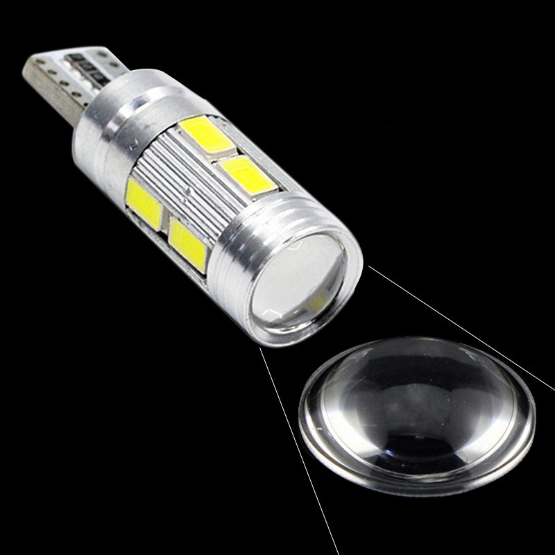 Set 2 / 4 Bóng Đèn LED T10 5630 194 W5W 10 SMD Ánh Sáng Trắng Dành Cho Ô Tô