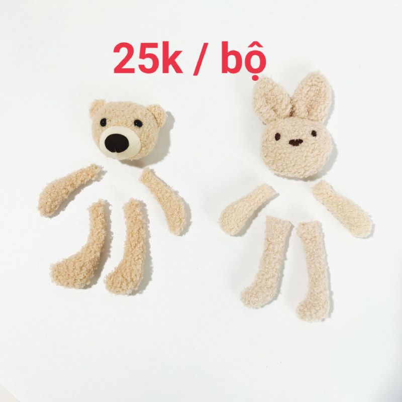 Gấu ráp tay chân - 25k/ bộ