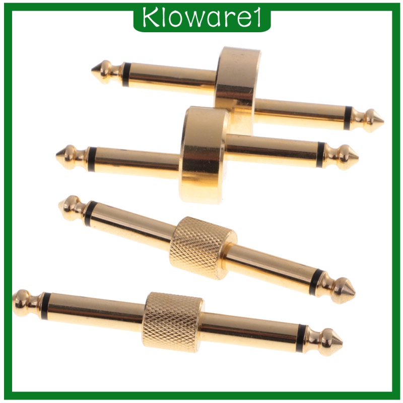 [KLOWARE1]Guitar Effect Pedal Convert Connector Straight & Z Type Patch Adapter Plug