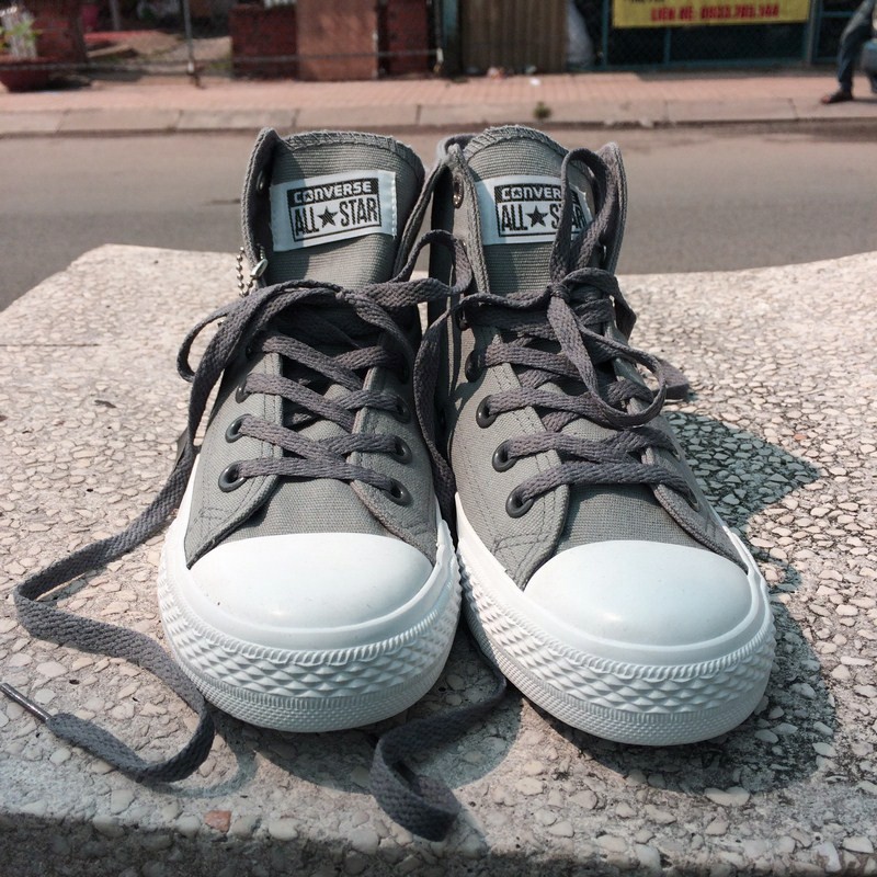 Giày AllStar Chuck II Cổ Cao Nam Xám Nhạt | BigBuy360 - bigbuy360.vn