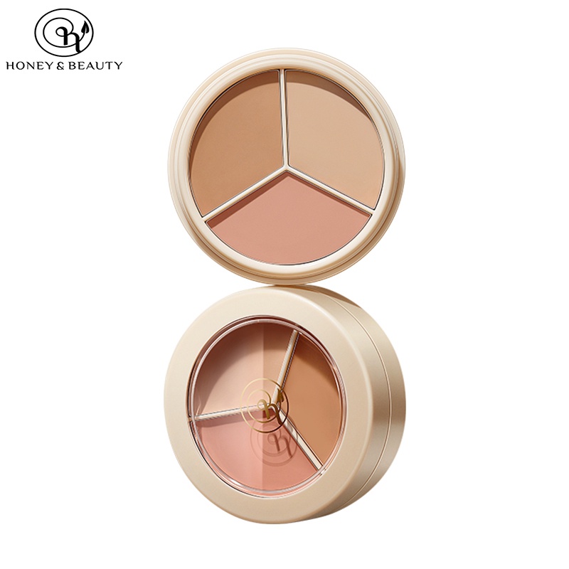 Kem che khuyết điểm ZEESEA Bảng che khuyết điểm ba màu  không thấm nước và lâu trôi 4.5g