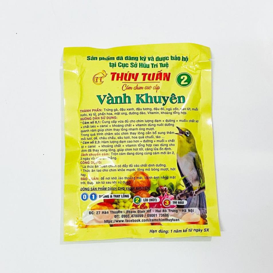 Cám chim vành khuyên Thúy Tuấn số 2 cao cấp gói 100gram