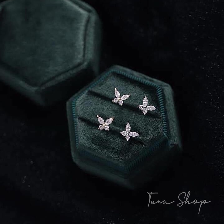 Khuyên tai Bạc nhỏ xinh / Hoa tai Bạc nữ _ 𝐂𝐚𝐦 𝐤𝐞̂́𝐭 𝐜𝐡𝐮𝐚̂̉𝐧 𝐁𝐚̣𝐜 _ 𝐓𝐔𝐍𝐀𝐒𝐇𝐎𝐏 𝐓𝐫𝐚𝐧𝐠 𝐬𝐮̛́𝐜 𝐁𝐚̣𝐜
