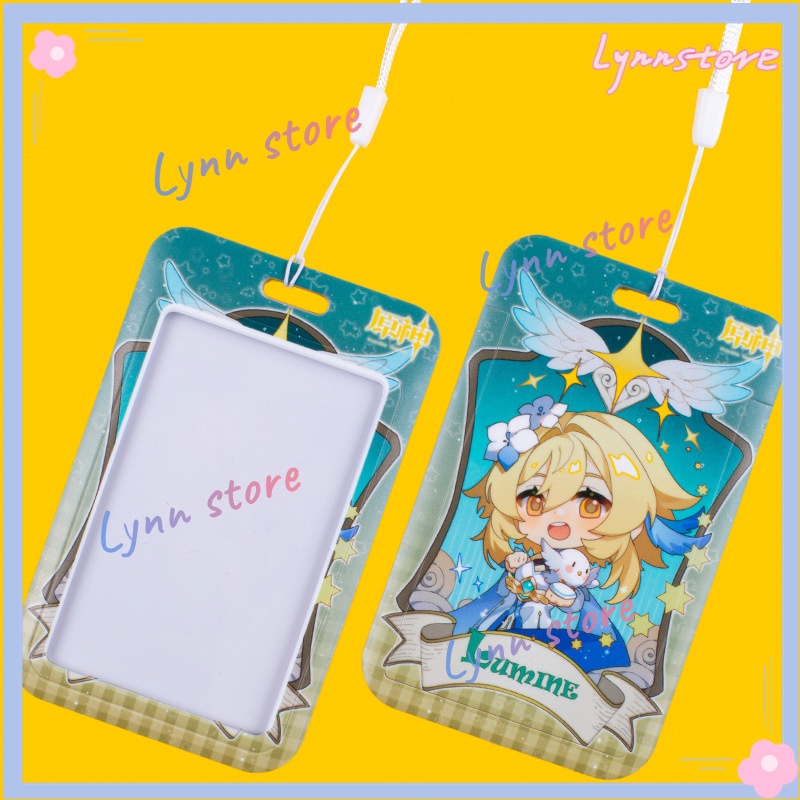 Anime Genshin Impact Character Raiden Shogun Xingqiu Hutao ABS Sinh viên Id Xe buýt Chủ thẻ ngân hàng Keychain Thẻ Vỏ Hộp Hộp Mặt Dây Chìa Khóa Trang Trí Nội Thất Cosplay Quà Tặng