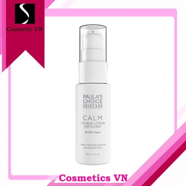 CALM REDNESS RELIEF 1% BHA LOTION EXFOLIANT Paula’s Choice Tinh chất tẩy tế bào chết hoá học cho da nhạy cảm