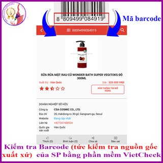 Sữa rửa mặt thải độc rau củ super vegitoks cleanser màu tím