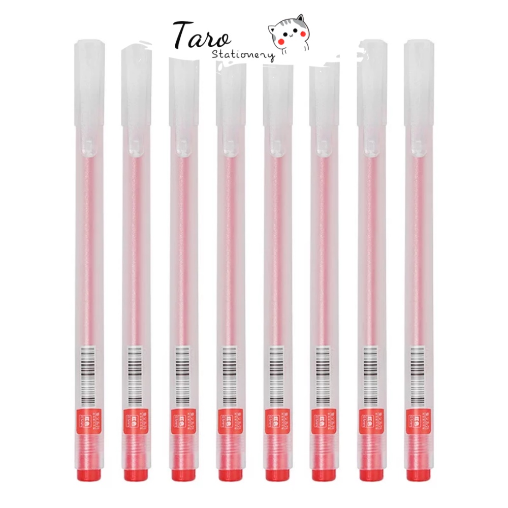 Bút gel basic vỏ nhám ghi chép Tiếng Anh A22 tiện dụng Taro Stationery