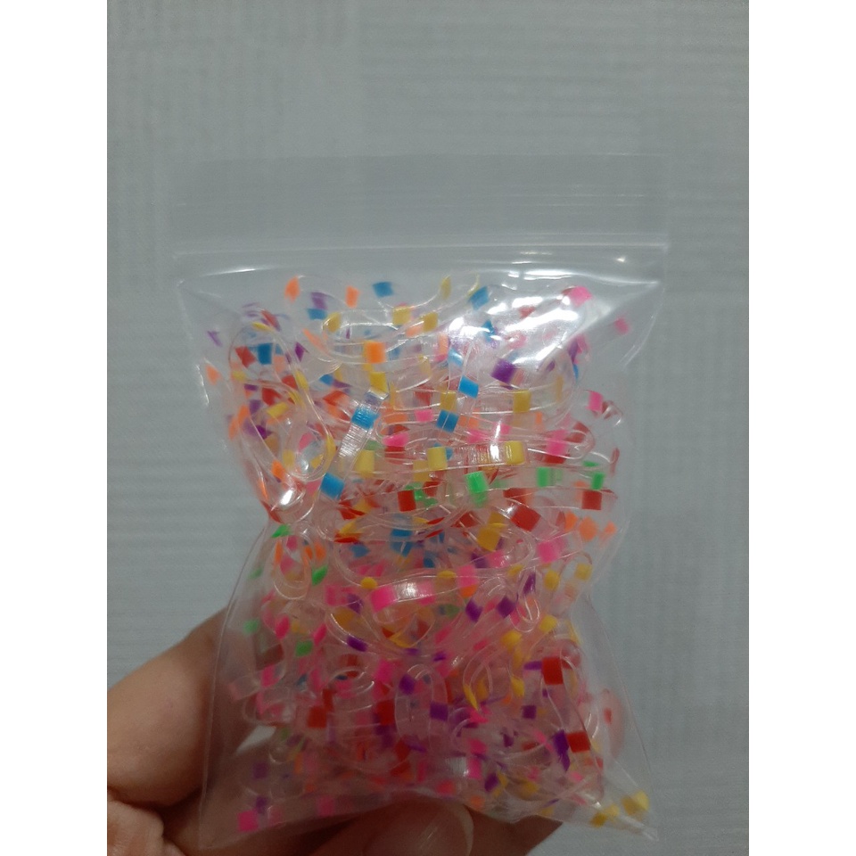 1 Túi Zip Cột Tóc Cao Su Co Giãn Size Trung