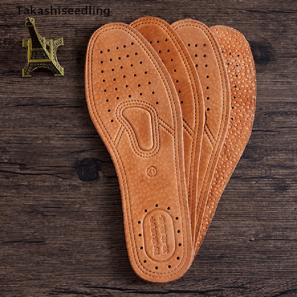 1 Cặp Đế Lót Giày Da Siêu Mỏng Thoáng Khí Thấm Hút Mồ Hôi Thay Thế