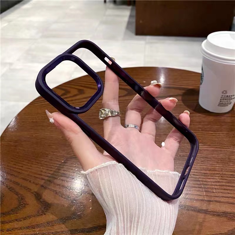 Ốp Điện Thoại iPhone 14 13 12 11 Pro max 14 plus Silicon case ốp lưng điện thoại iphone 14 promax Trong Suốt Chống Sốc Lấp Lánh Với 14 Màu Tùy Chọn Cho