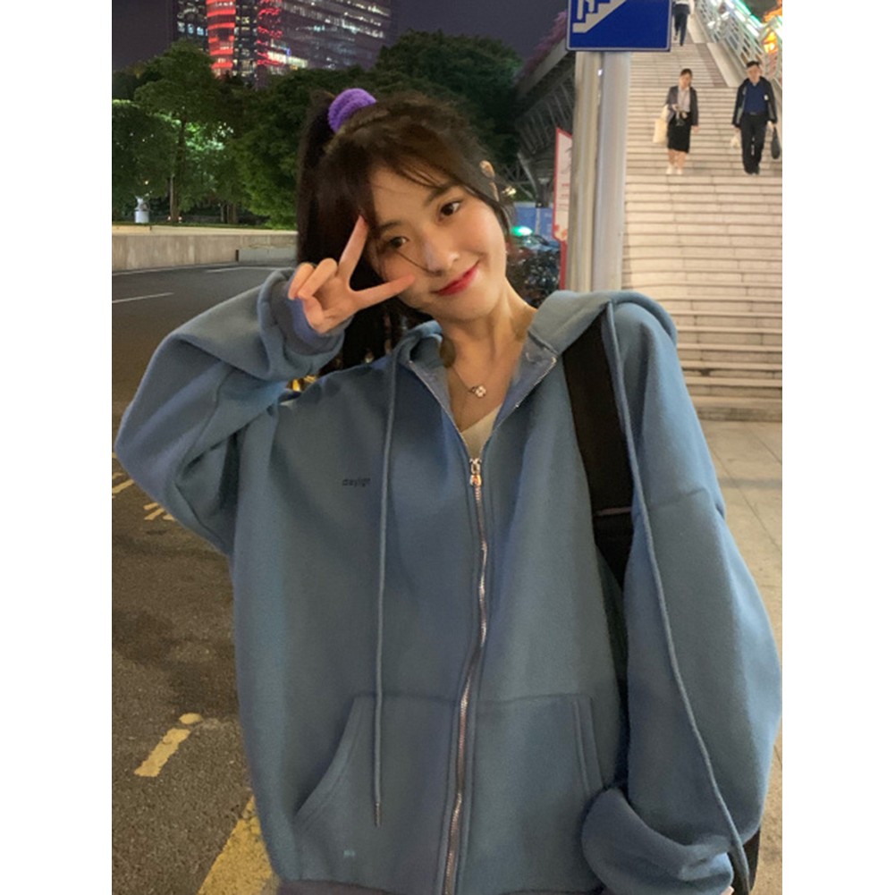 Áo khoác phong cách ulzzang dày dặn mẫu mới hot hit in chữ daylight