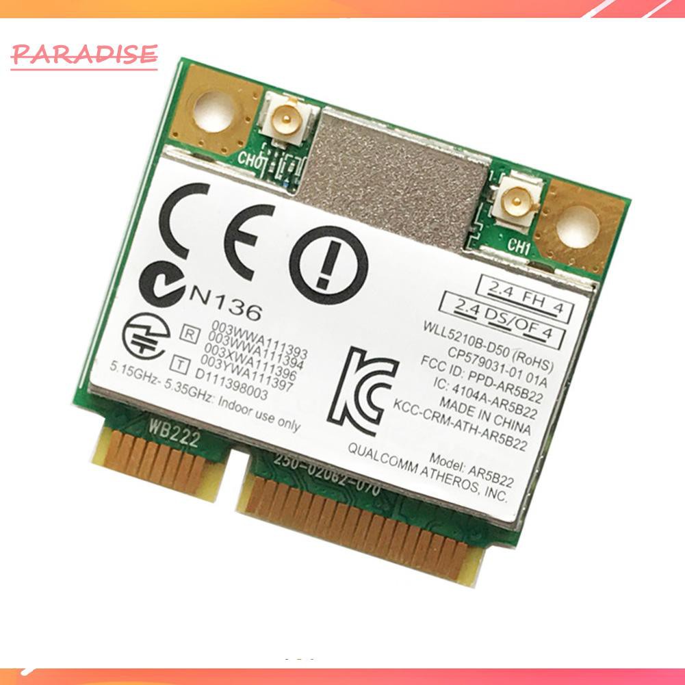Bộ Chuyển Đổi Mạng Không Dây Mini Pci-E 1 300mbps 2.4g / 5g Bluetooth 4.0 Thẻ | BigBuy360 - bigbuy360.vn