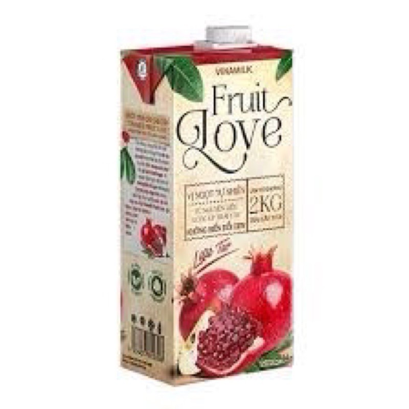 Nước Trái Cây Cao Cấp FRUIT LOVE Lựu Táo_ Hộp 1L