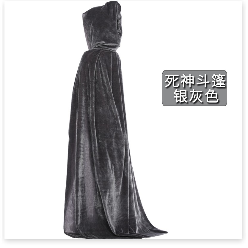 Halloween áo choàng trẻ em người lớn đóng vai người lớn nhung dày đặc chương trình ăn mặc áo choàng phù thủy chết áo cho