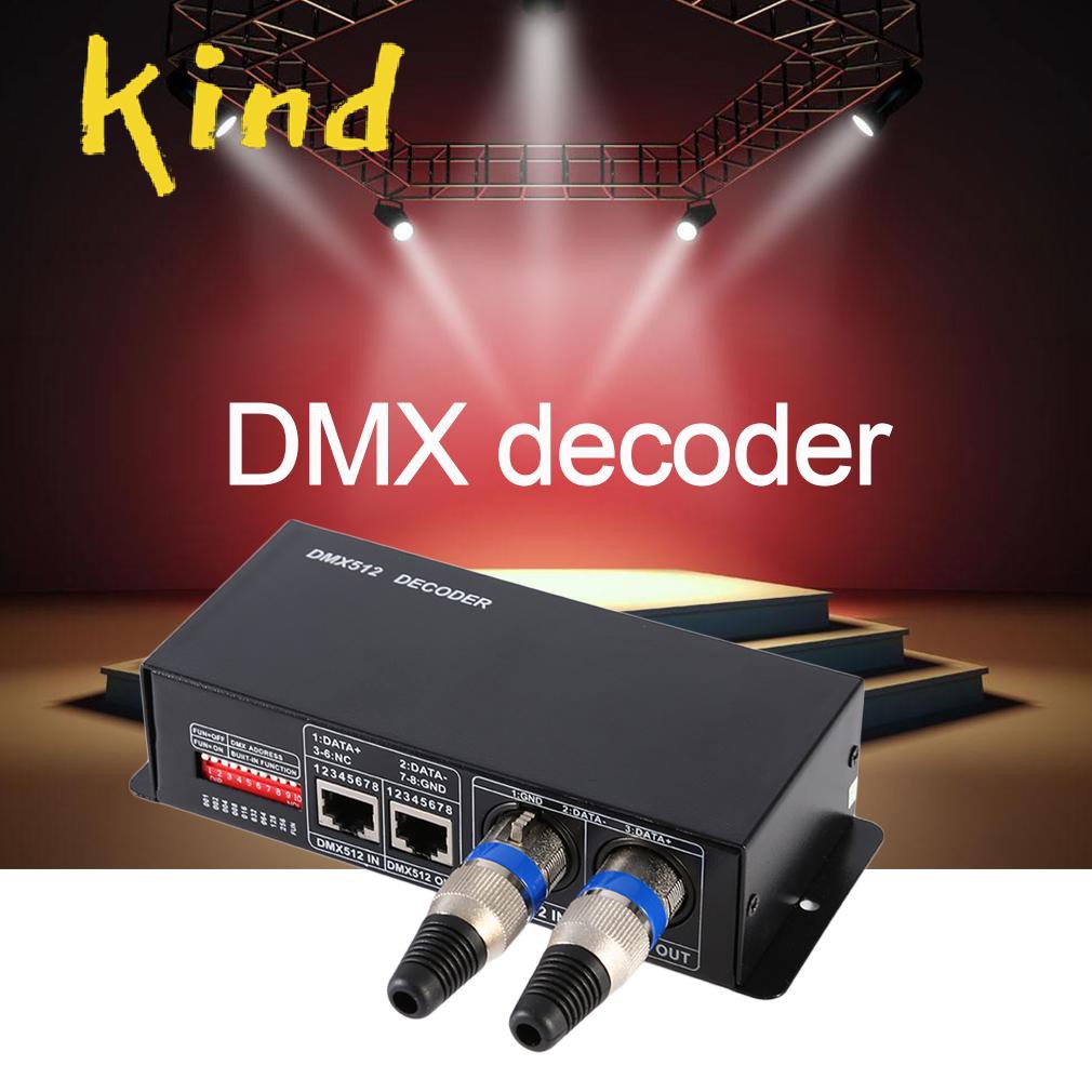 Bộ Giải Mã Đèn Led Rgb Dmx 512 3ch Dc12-24V Rgbw Dmx 512