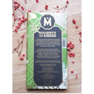 Socola Marou Sữa Dừa Bến Tre 55% cacao