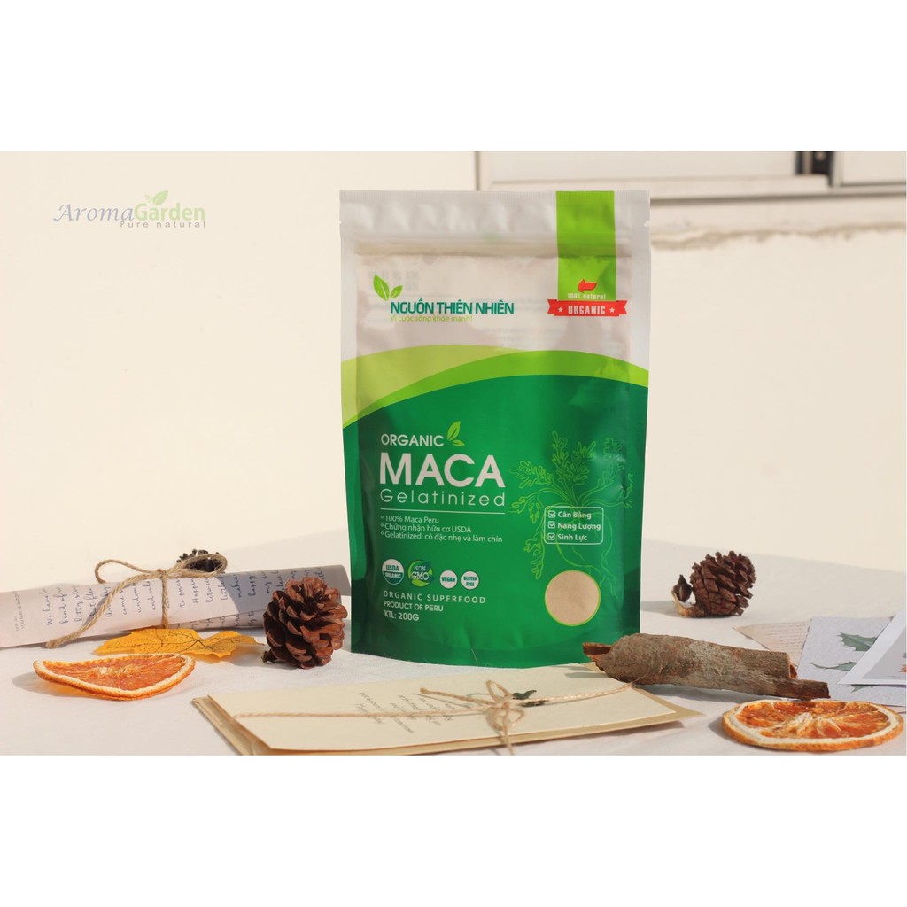 Bột Maca Peru hữu cơ nguyên chất.