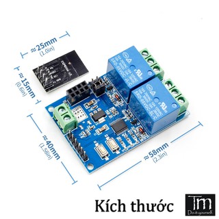 Modul Relay ESP8266 Mini 2 Kênh 5V Cho IOT