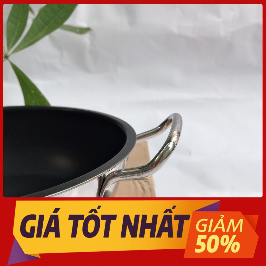 Nồi kho thịt cá 20 cm 3 đáy chống dính Fivestar - nồi chống dính cao cấp - nồi inox