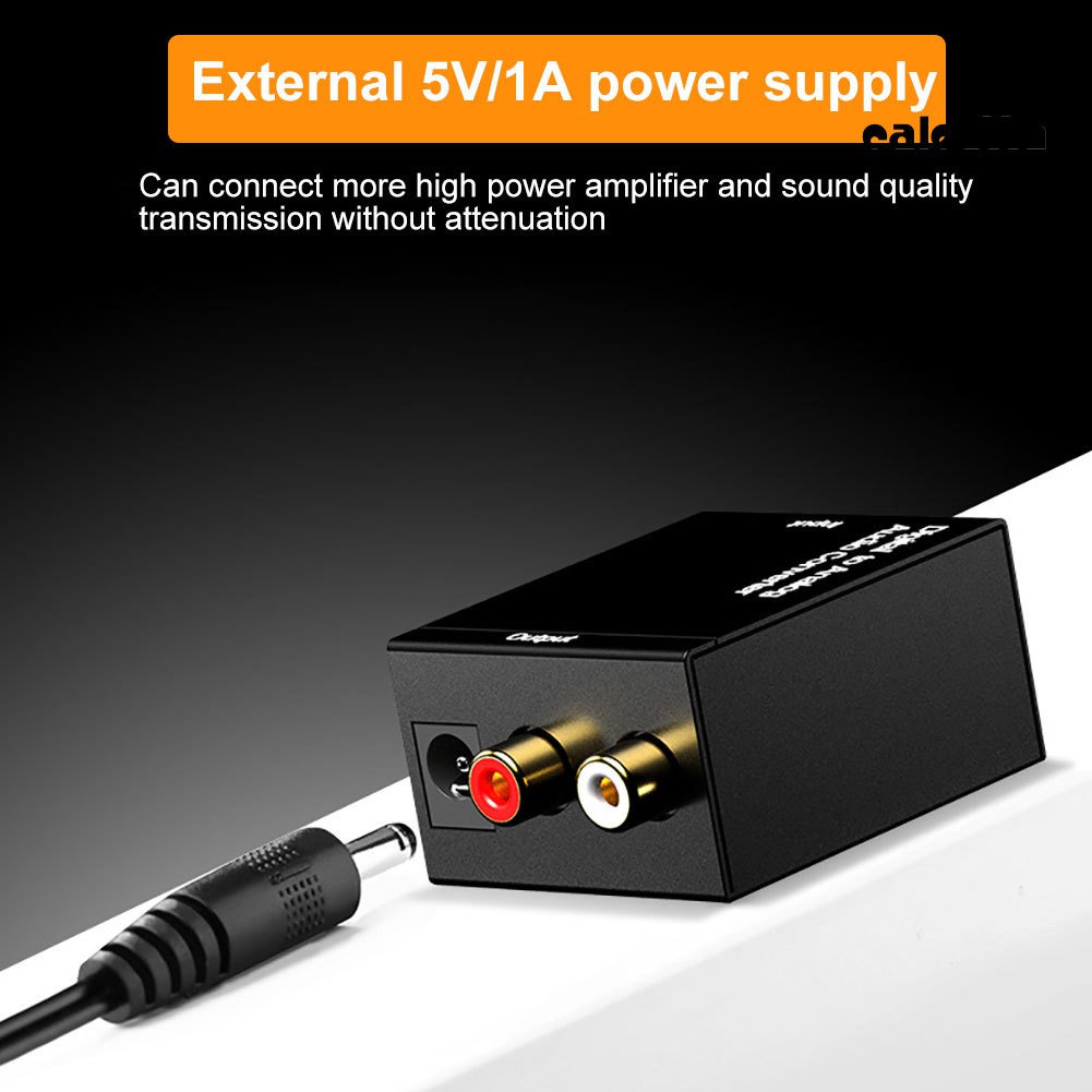 【Ready stock】Coaxial Digital to Analog RCA 3.5mm Audio Fiber Optic Signal Converter Adapter