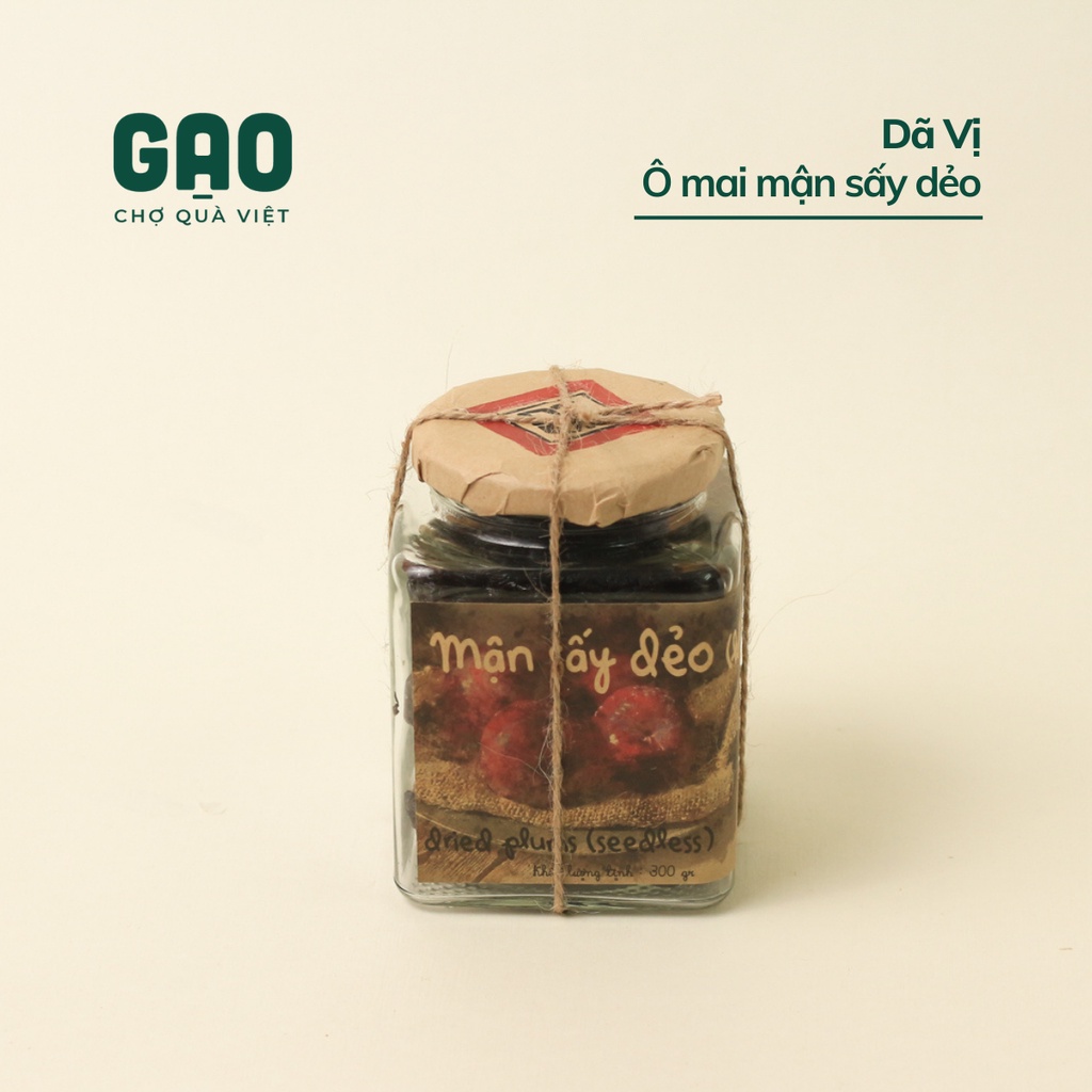 Ô mai mận sấy dẻo không hạt - Dã Vị - Lọ 300g