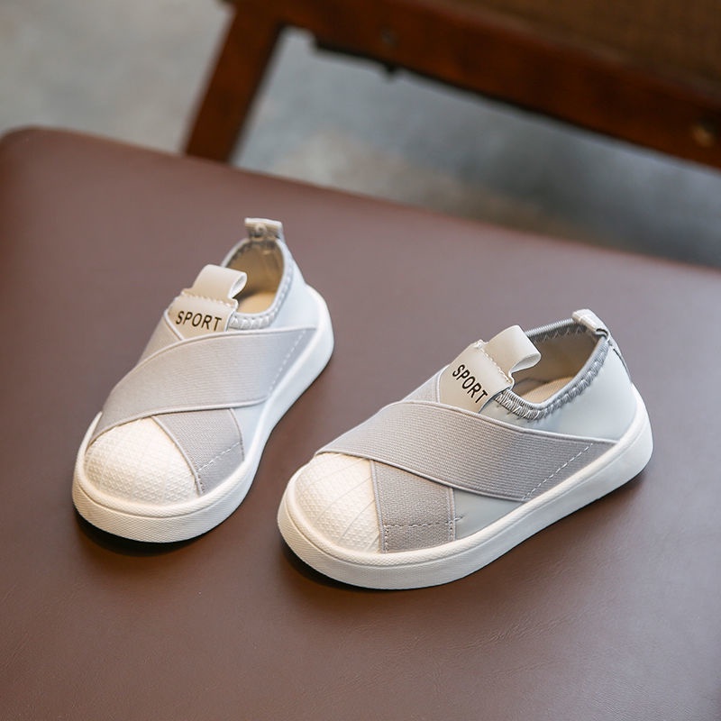 Giày vải canvas đế mềm hở ngón thời trang xuân thu cho trẻ em