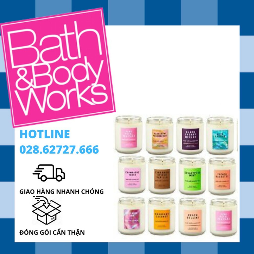 [Link 1/3] Nến Thơm 1 Bấc Bath And Body Works (198g)