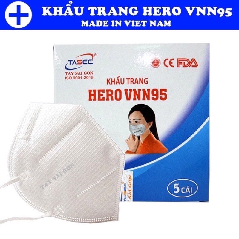 Khẩu Trang VNN95 Lọc Khuẩn Kháng Bụi Tốt Ôm Khít Mặt