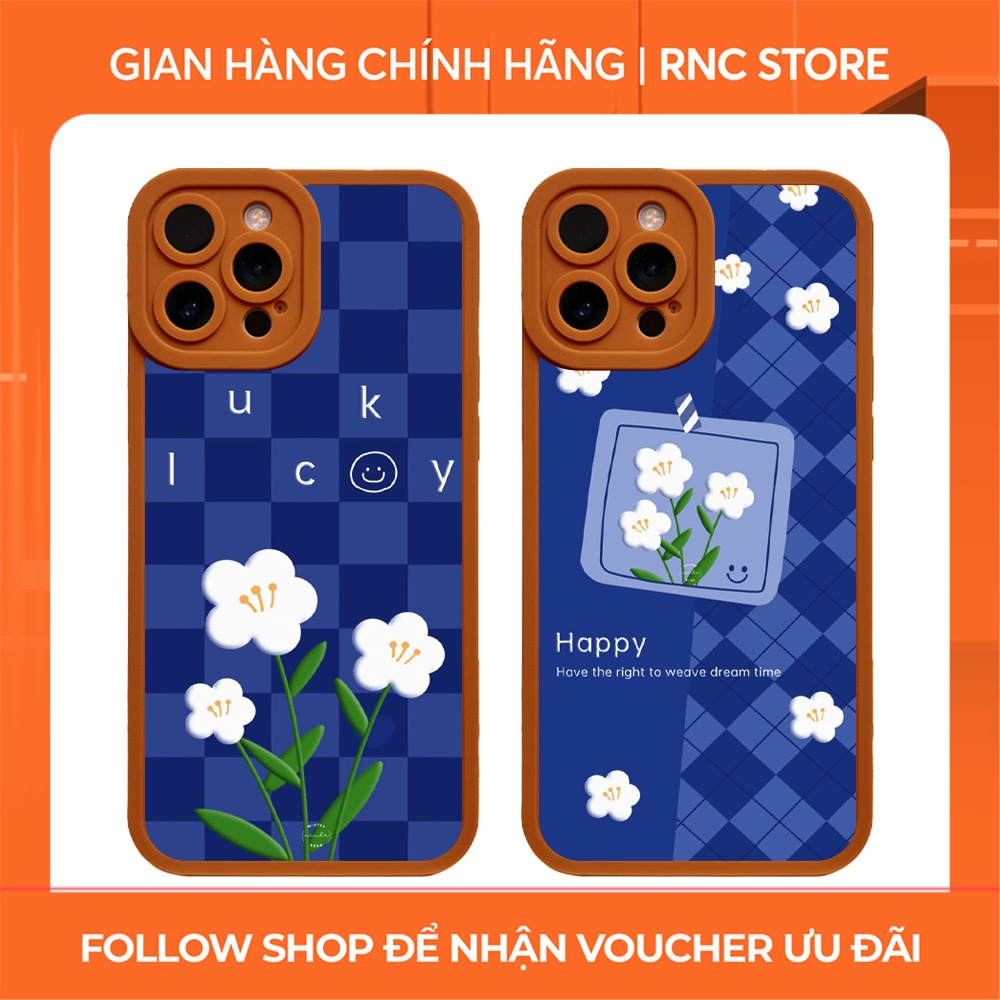 Ốp lưng Iphone 6S/6 Plus/7G/8G/X/Xs/11/12/....dẻo cạnh vuông Pro Camera hình Caro hoa trắng