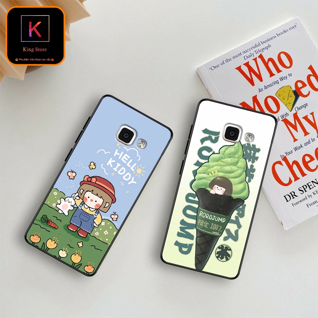 Ốp lưng Samsung A9 Pro - Samsung C9 Pro - Ốp in hình Ngân hà &amp; Roro Jumb - Lưng nhám viền TPU
