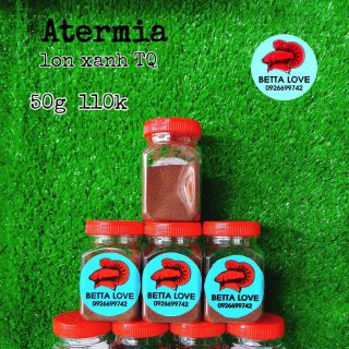 TRỨNG ATERMIA ẤP NỞ LÀM THỨC ĂN CHO CÁ, HÀNG TRUNG LON XANH