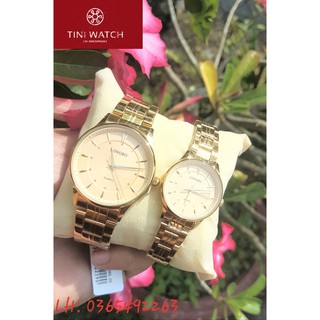 Đồng hồ cặp dây thép nam nữ cao cấp thương hiệu Long Bo