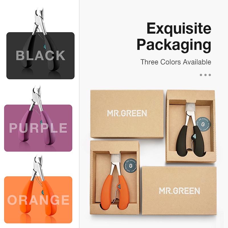 MR.GREEN Kìm cắt móng tay/ móng chân bằng thép không gỉ dày và cứng