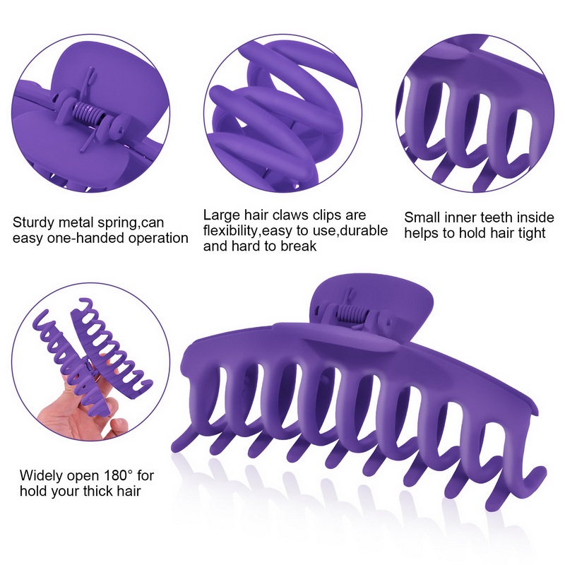 Kẹp Tóc Mini Màu Tím Thời Trang Cho Nữ