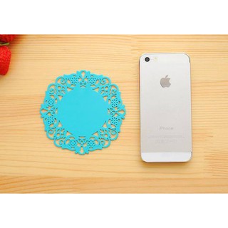 Miếng lót cốc silicon hoa văn