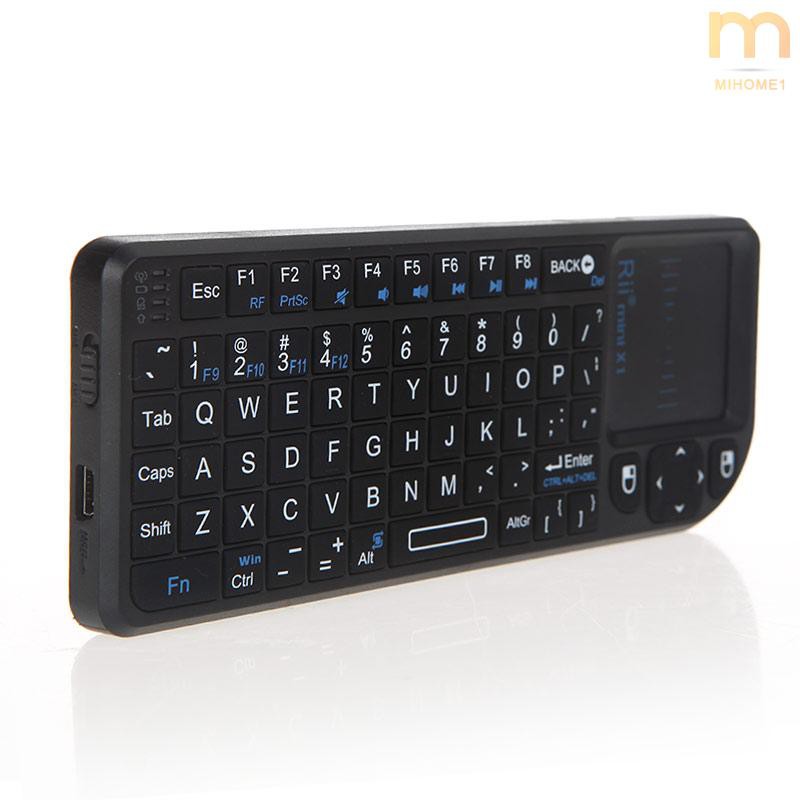 Bàn Phím Tích Hợp Chuột Không Dây Mi Rii Mini X1 2.4g Cho Pc Notebook Smart Tv